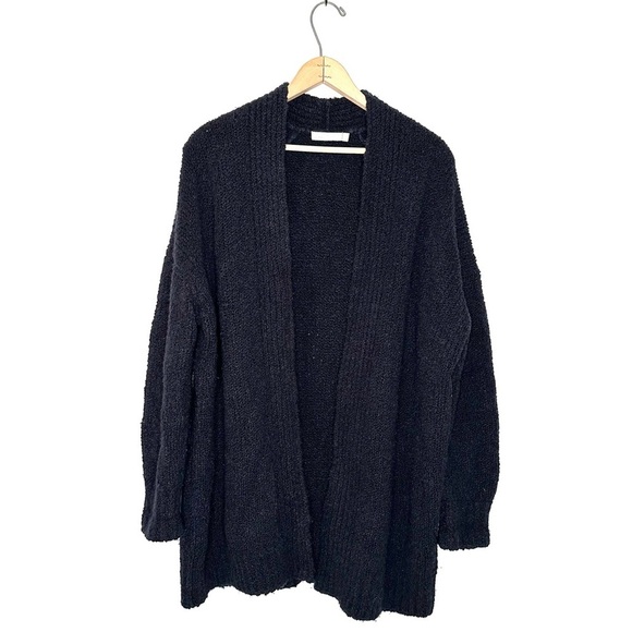 Vince | Navy Blue Cashmere Blend Long Open Cardigan Sweater - Picture 1 of 7
